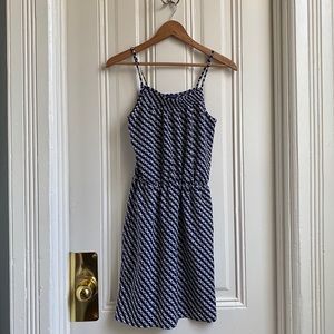 GAP Military Blue Chain Link Print Dress